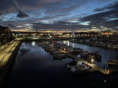 Back at Hartlepool - sunset across the Marina